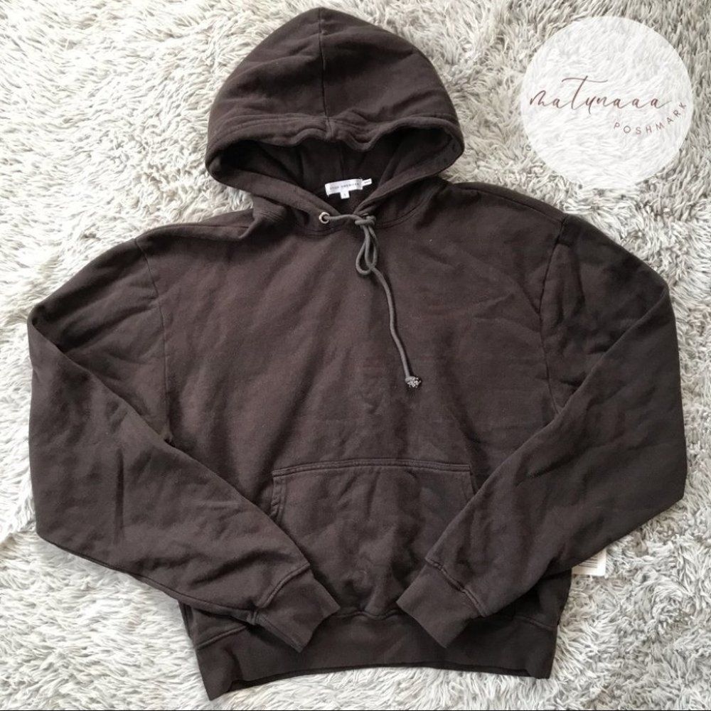 Good American Brown/Black Boyfriend Hoodie